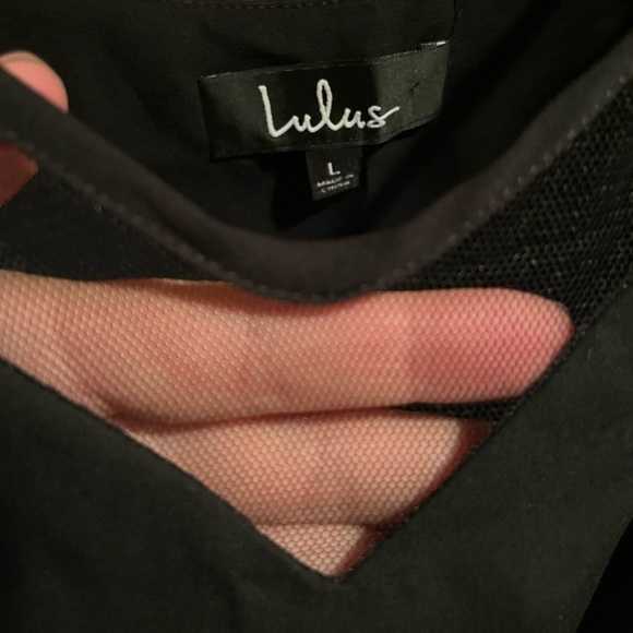 Lulu’s Sweet Fling Black Mesh Tank Top - Picture 7 of 9